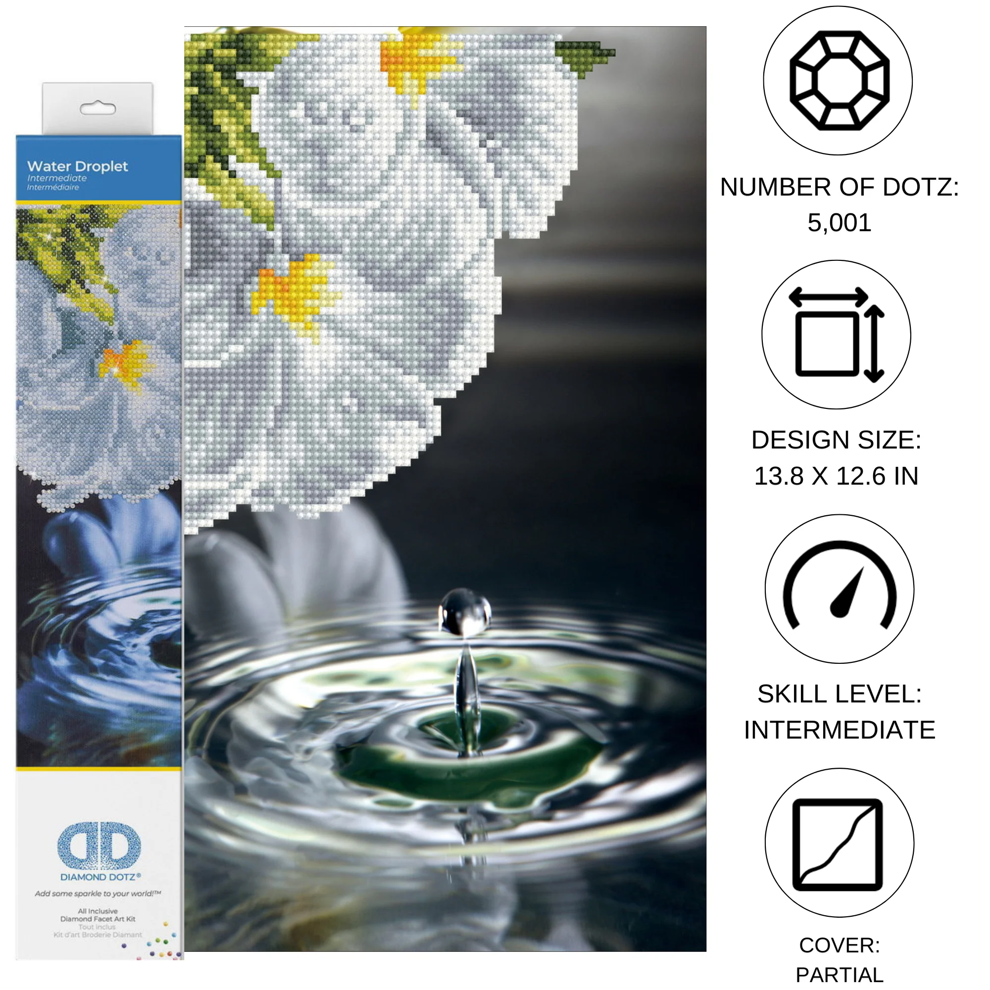 Diamond Dotz Water Droplet - 12.6" x 13.8" - Image 5