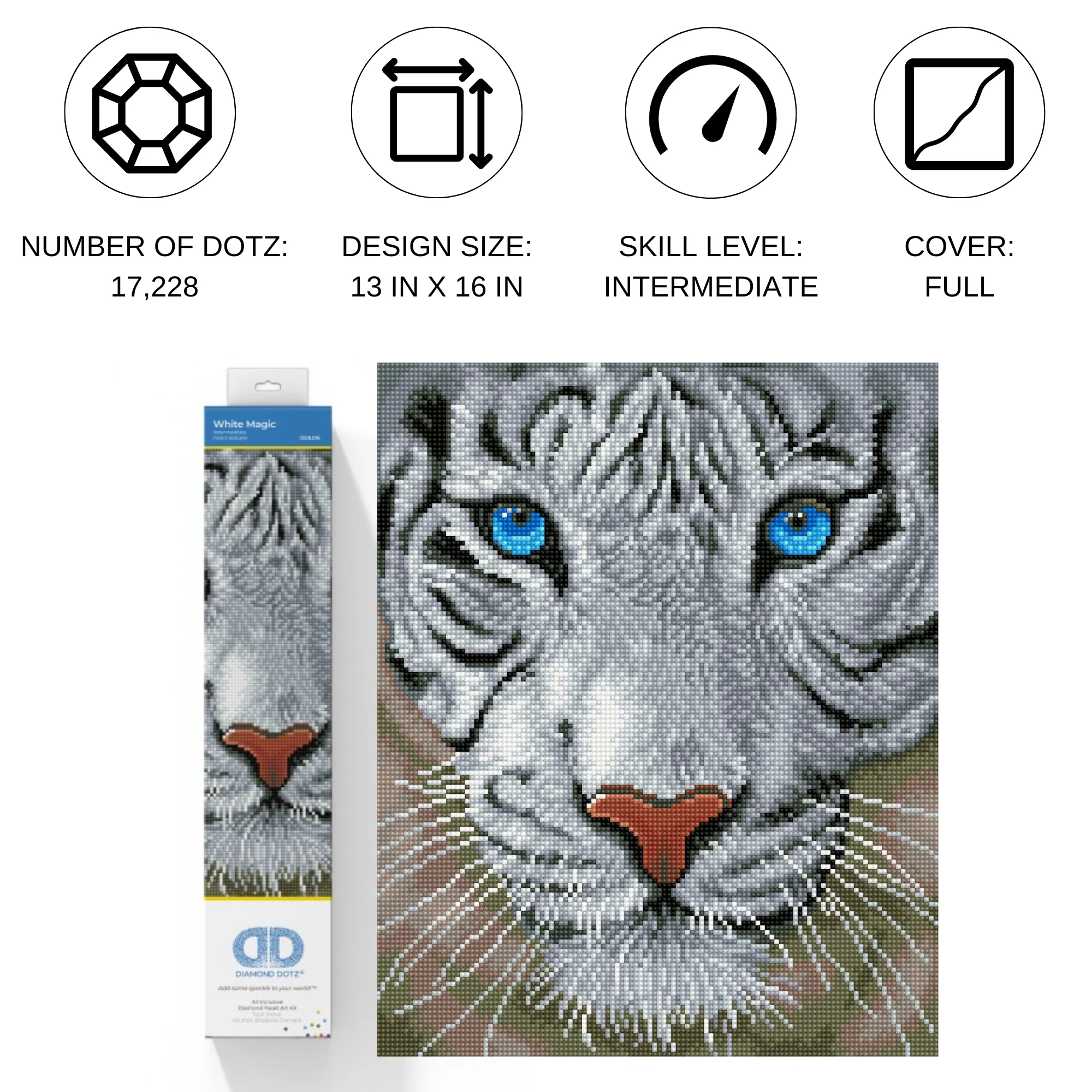 Diamond Dotz White Magic - 13.4" x 16.5" - Image 4