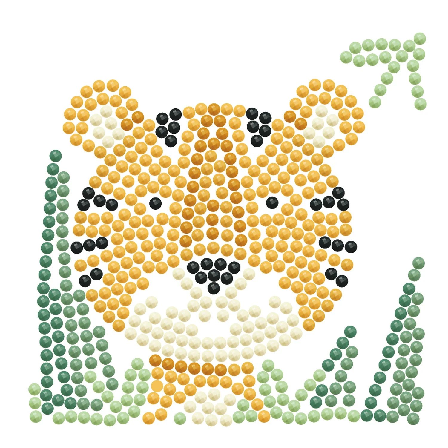 Diamond Dotz Woodland Tiger Framed Kit - 4.0" x 4.0" - Image 6